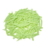 Sword Shape Flat Matte Sequins 34x5mm, 100 Grams - Shadow Lime