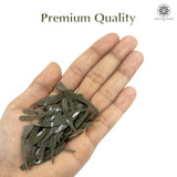 Sword Shape Flat Opaque Sequins 34x5mm, 100 Grams - Mehandi green