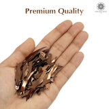 Sword Shape Flat Metallic Sequins 34x5mm, 100 Grams - Light Brown