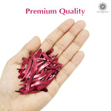 Sword Shape Flat Metallic Sequins 34x5mm, 100 Grams - Dark Red