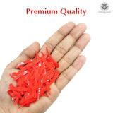 Sword Shape Flat Opaque Sequins 34x5mm, 100 Grams - Orange