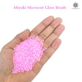 Miyuki Microcut Glass Beads Luster 1mm, Beby Pink
