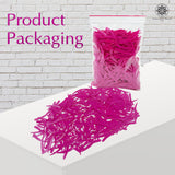 Sword Shape Flat Opaque Sequins 34x5mm, 100 Grams - Pink