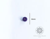 Cylindrical Beads Purple  4mm