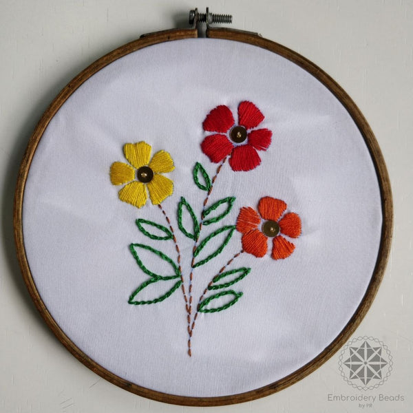 DIY Embroidery kit Combo of Unicorn/ Flower / House
