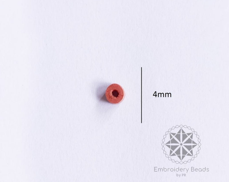 Cylindrical Beads Peach