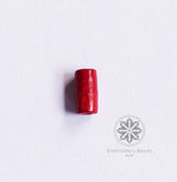 Cylindrical Beads Red 8mm