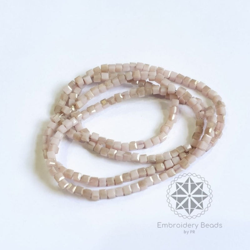 Cube Beads Light Purple