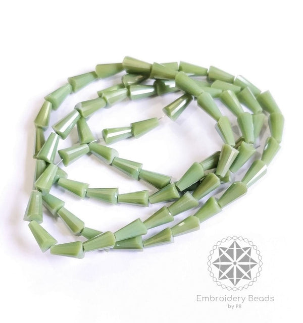 Cone Beads Matt Green