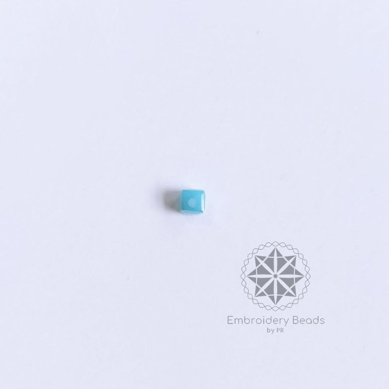 Cube Beads Sky Blue