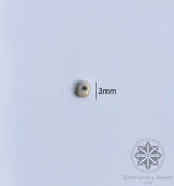 Kidney Beans Shape Beads White Cream