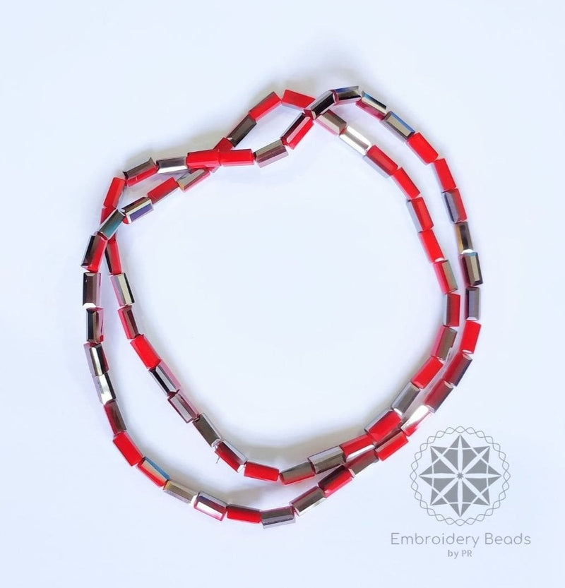 Rectangle Tube Red 4*6mm ( SN-223 8 )