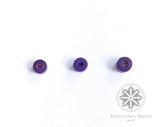 Cylindrical Beads Purple  4mm