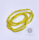 Cube Beads Bright Yellow
