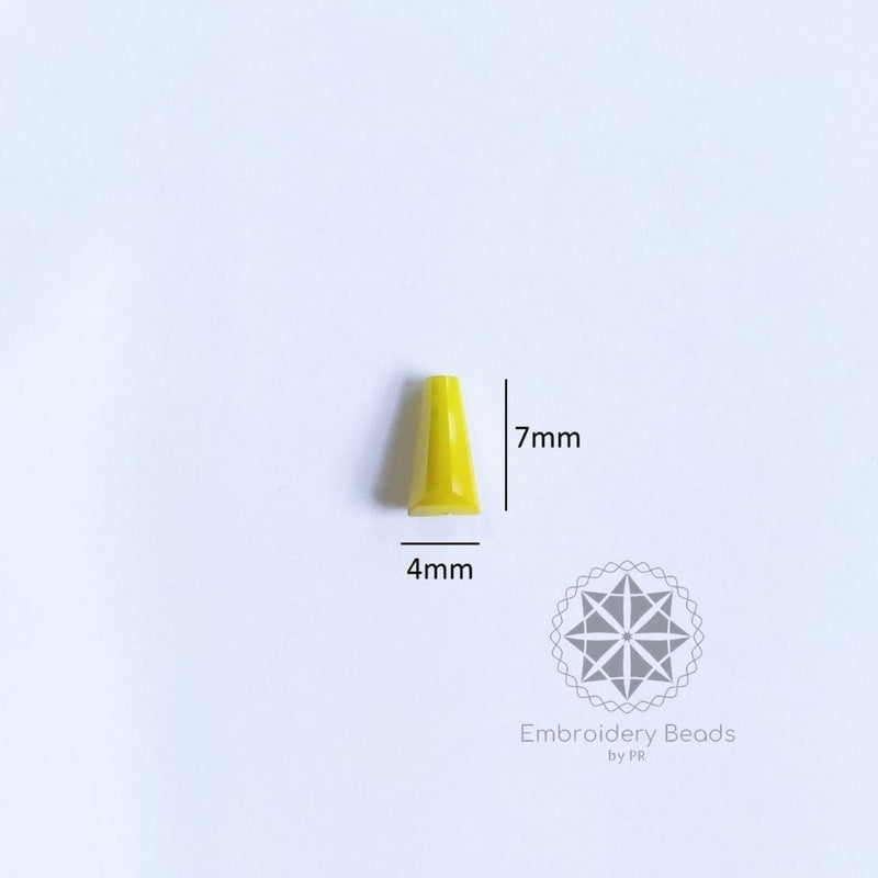 Cone Beads Bright yellow