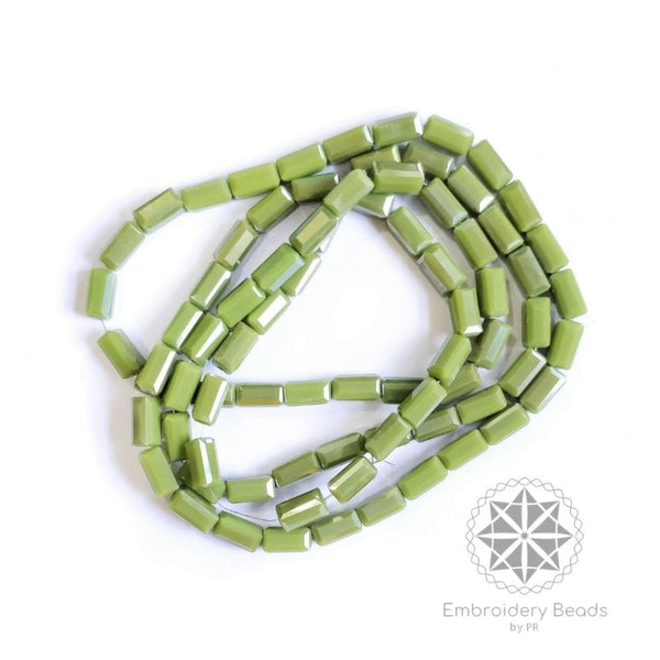 Rectangle Tube Green 4*6mm ( SN-223 5 )