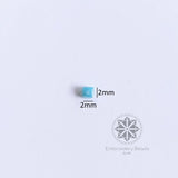 Cube Beads Sky Blue