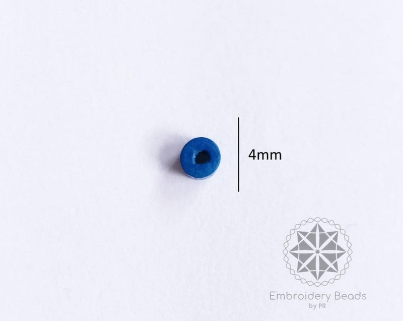 Cylindrical Beads Blue
