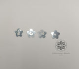 Flower Shape Sequins Silver