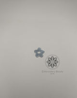 Flower Shape Sequins Silver