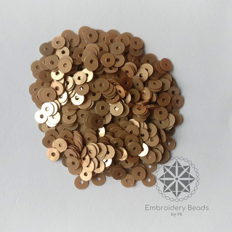 Round Sequins Brown