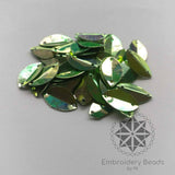 Leaf Shape Sequins Green