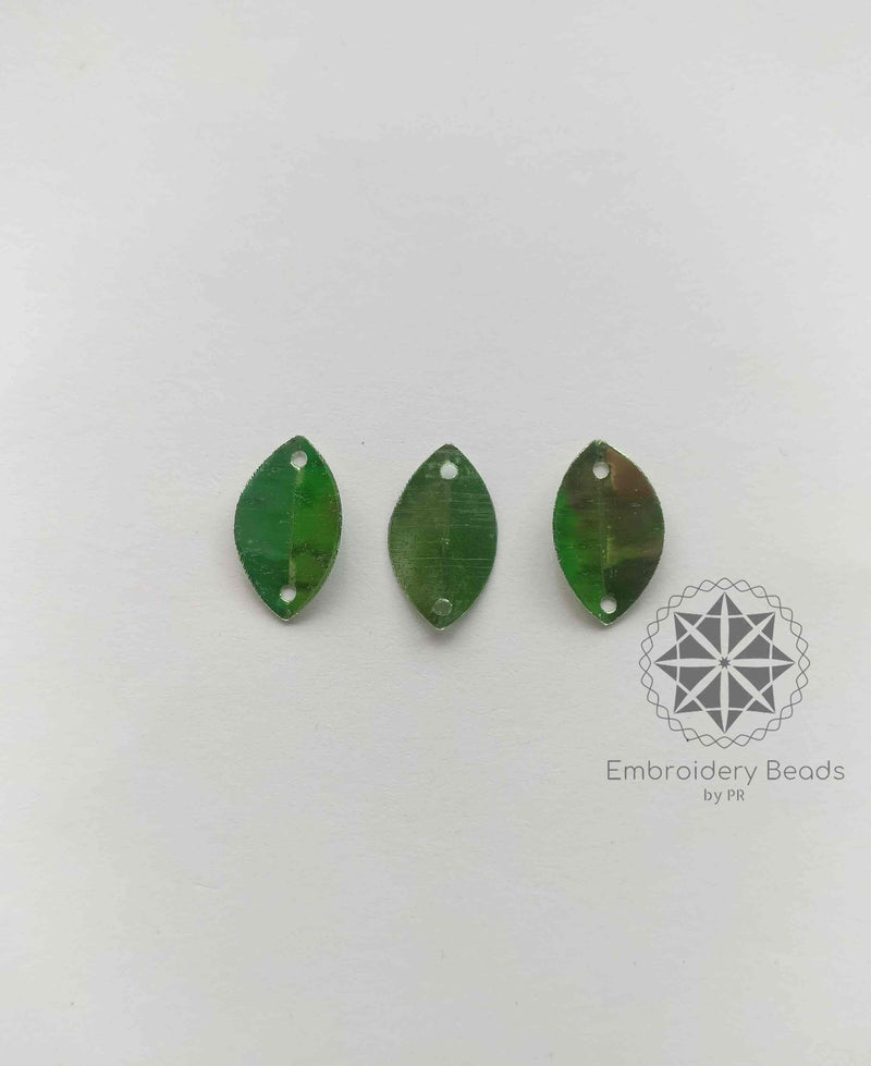 Leaf Shape Sequins Green