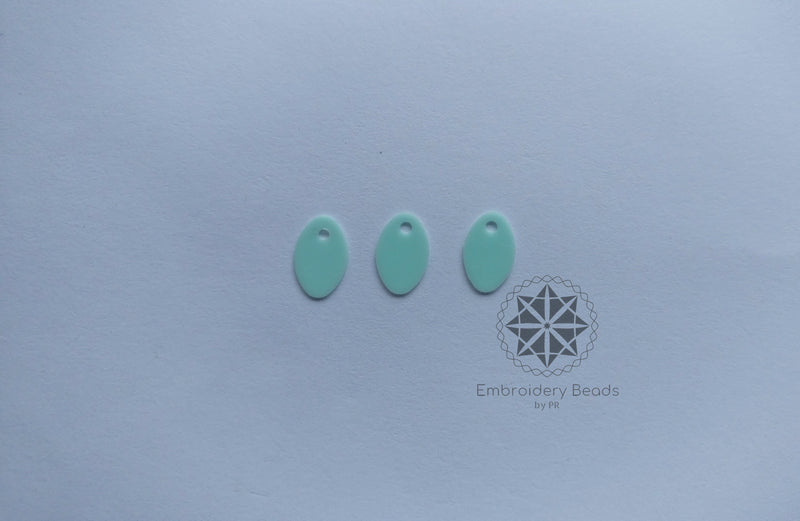 Oval Shape Sequins Mint