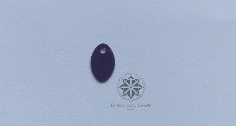 Oval Shape Sequins Purple