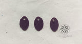 Oval Shape Sequins Purple