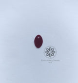 Oval Shape Sequins Maroon