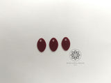 Oval Shape Sequins Maroon