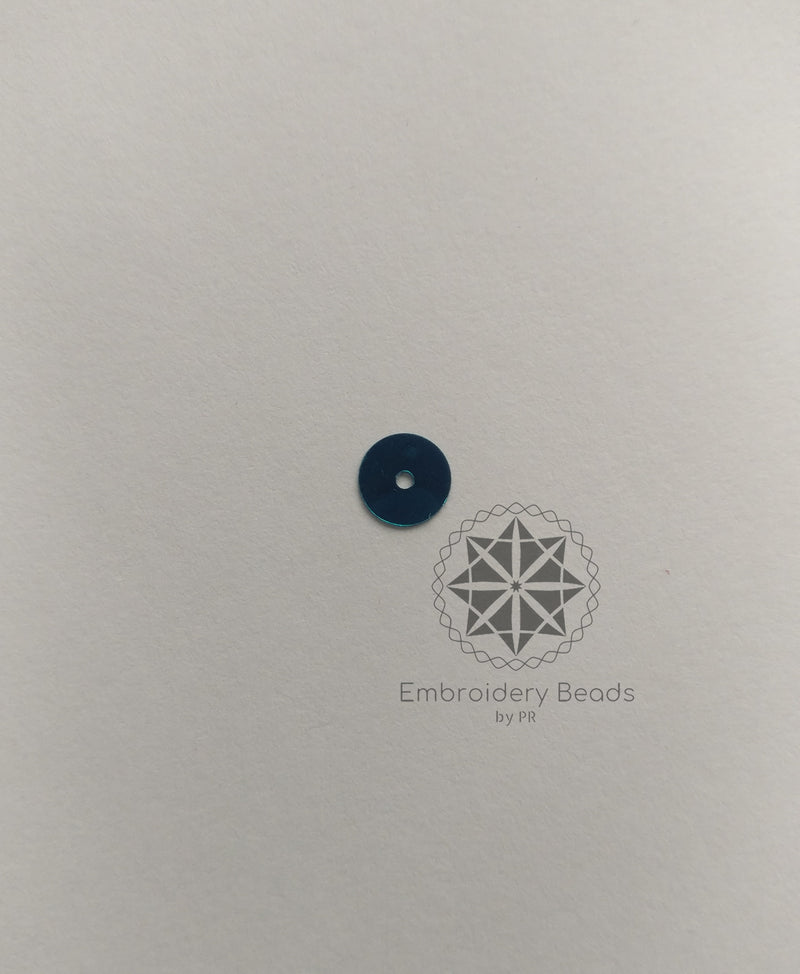 Round Sequins Blue 3mm