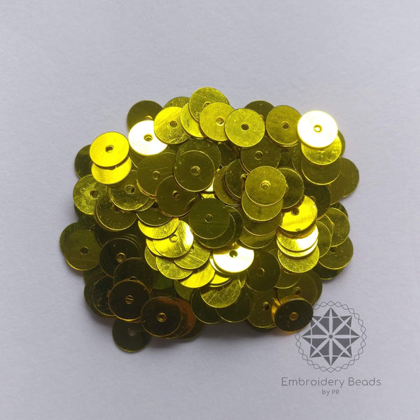 Round Sequins Yellow 3mm