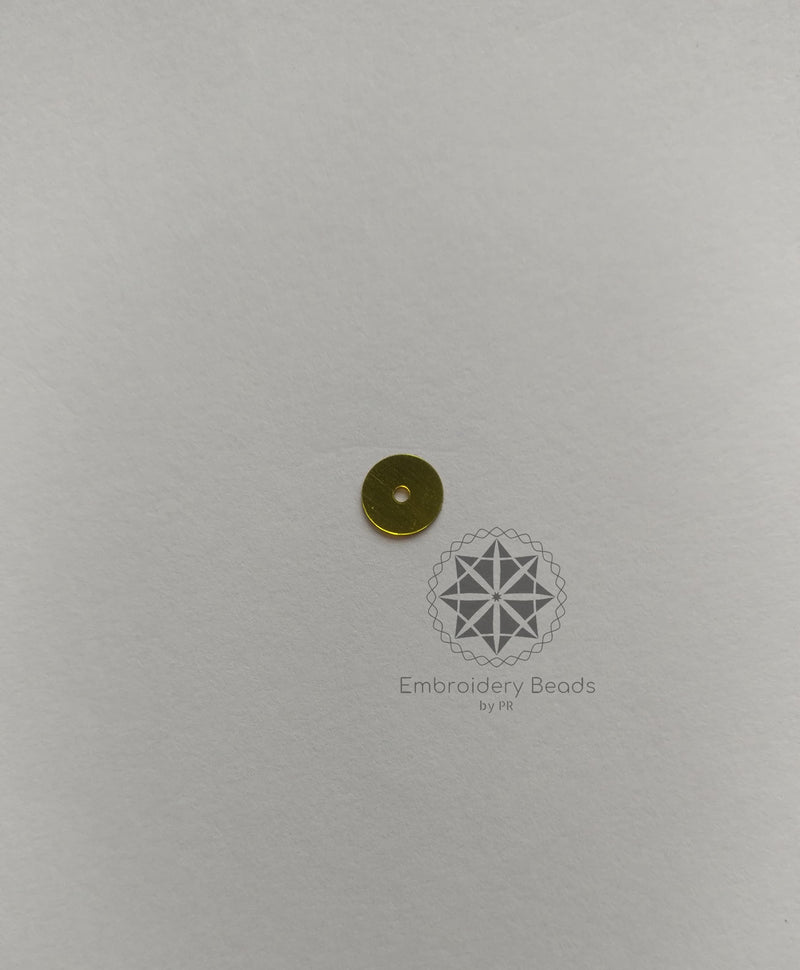 Round Sequins Yellow 3mm