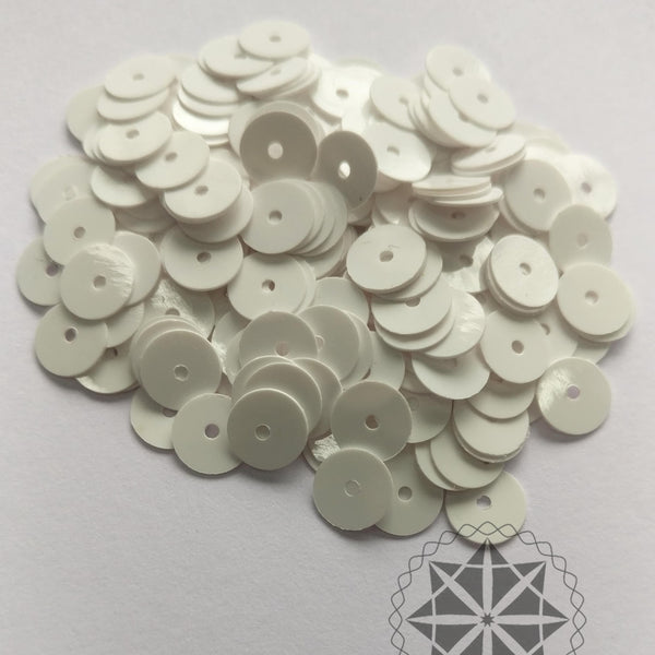 Round Sequins White 5mm