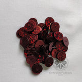 Round Sequins Dark Maroon