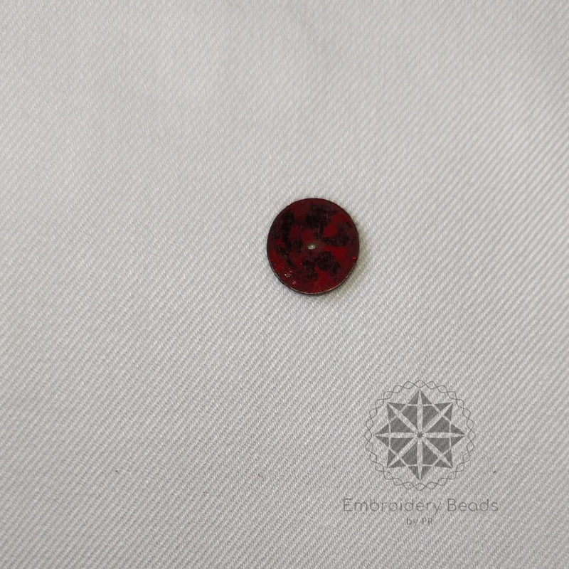 Round Sequins Dark Maroon