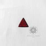 3D Triangle Sequins Maroon