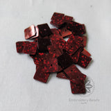 Square Sequins Dark Maroon