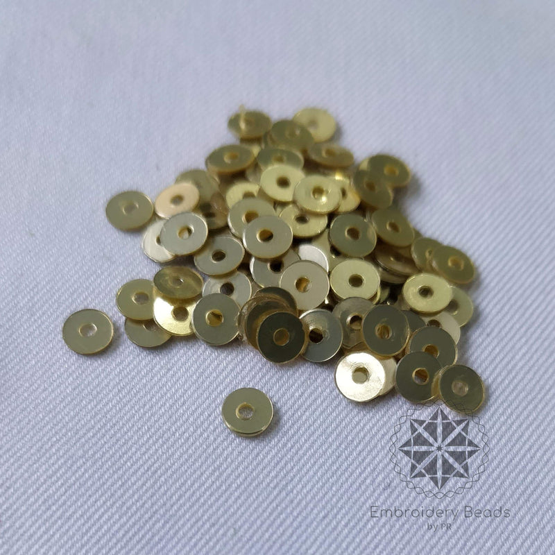 Round Sequins Light Gold
