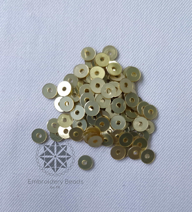 Round Sequins Light Gold
