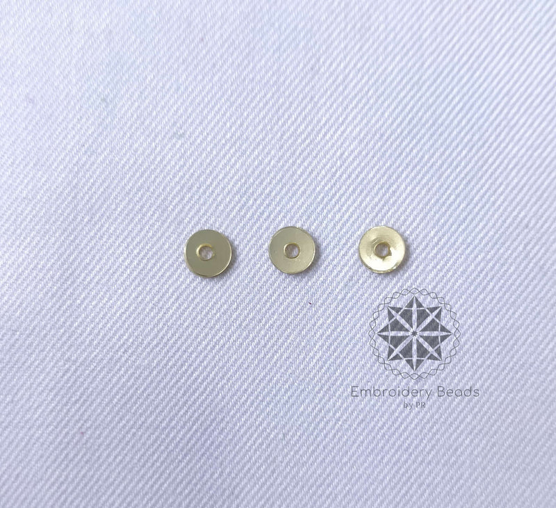 Round Sequins Light Gold