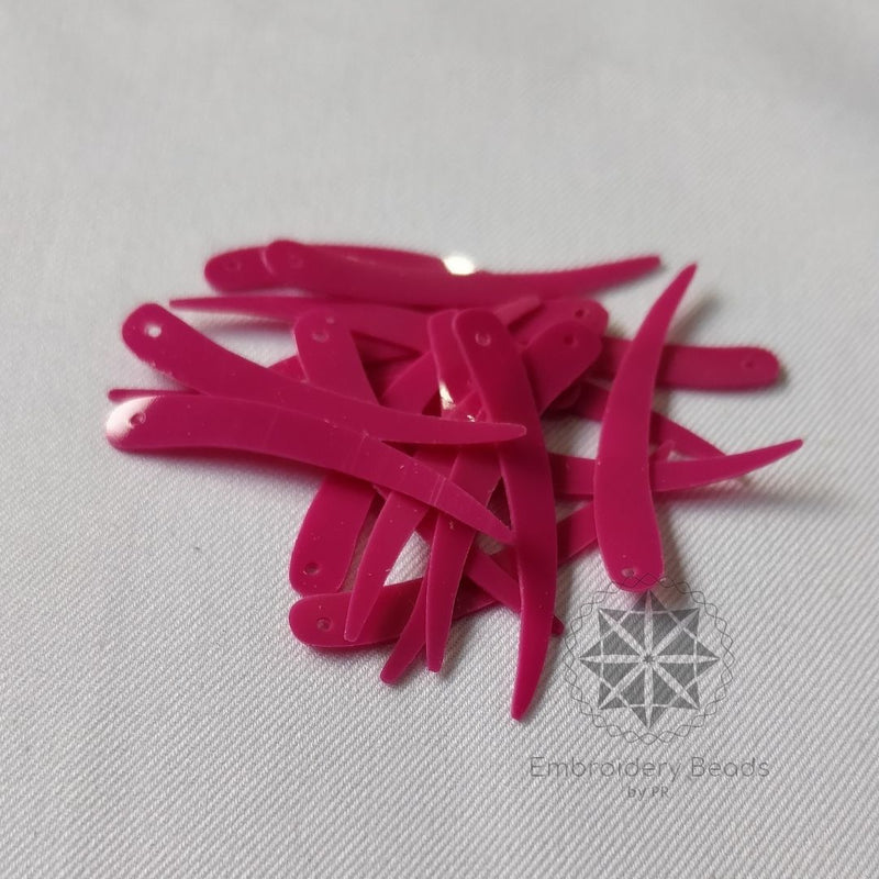 Sword Shape Sequins Hot Pink
