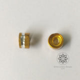 Ring Shape Cylindrical Beads Gold