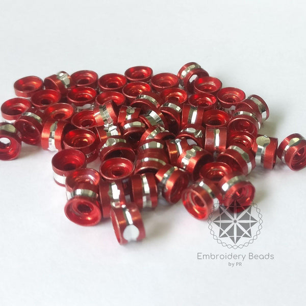 Ring Shape Beads Red