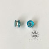 Ring Shape Cylindrical Beads Blue