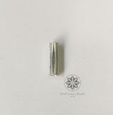 Cylinder Shape Bugle Beads Silver 10mm ( SN-214 C1 )