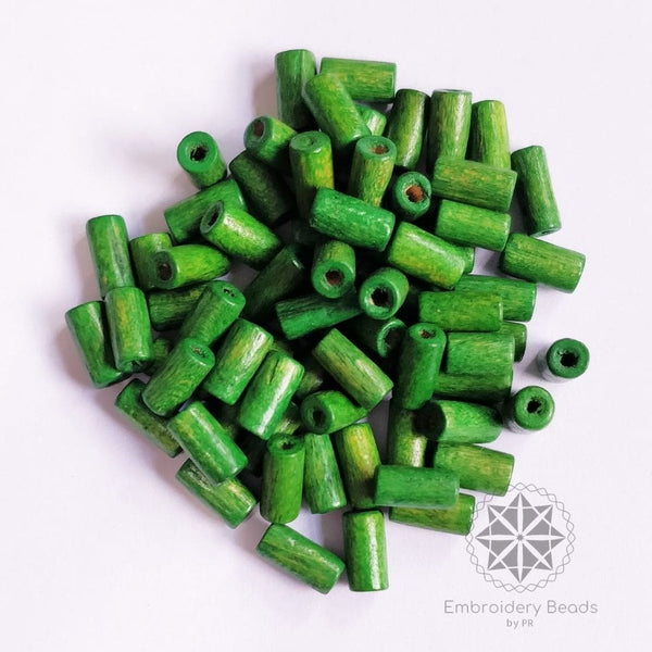 Cylindrical Beads Green