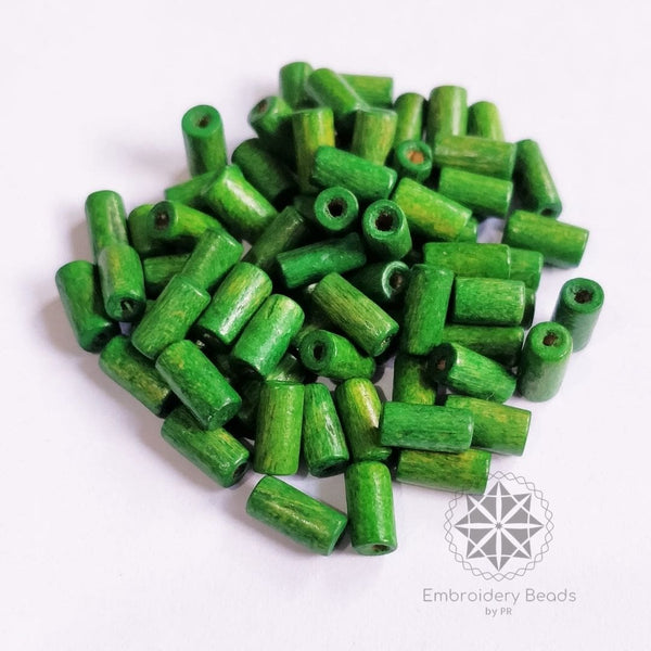 Cylindrical Beads Green